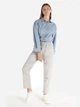 Брюки вельветовые женские Colin's CL1065841LGR XS Light Grey (8683197892874) - изображение 3