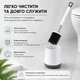 Туалетный ершик с закрытой вентилируемой подставкой, белый — силиконовая щетка, металлическая ручка, 36,8 см - изображение 7