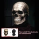 Маска черепа Halloween с подвижной челюстью - реалистичная латексная skull mask для косплея и вечеринок - изображение 2