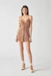 Комбінезон Pull & Bear коричневий в білий горох QURLX449 L - зображення 4