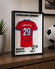 Картина в рамці футбольна форма Paris Saint-Germain Bradley Barcola 29. Aivory - изображение 1