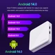 Настроенная Смарт ТВ приставка H96 Max 2/16 GB Android 14 Allwinner H313 с Bluetooth-пультом и голосовым поиском | 4K HDR медиаплеер на андроид | Smart TV Box | ТВ Бокс с WiFi 2.4 и 5ГГц + YouTube без рекламы | ТВ каналы | Фильмы и Сериалы - изображение 4
