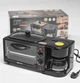 Духовка для сніданків зі сковородою-гриль і кавоваркою Zepline 4500W, настільна мініпіч 3в1 - зображення 6