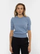 Джемпер трикотажний жіночий W09.02.09.511 блакитний з коротким рукавом Arber Crew-neck WDanx 7 WTR-185 XS блакитний (W09.05.23.513) - изображение 2
