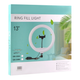 Лампа Fill Light 33 см три режими освітлення кріплення для смартфона чорний QX-330 - зображення 2