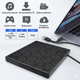 Внешний дисковод Maiwo B0260 CD DVD RW USB 3.0 Type-C 10 в 1 с хабом картридером Micro SD для ноутбука и макбука Черный портативный оптический привод для записи и чтения дисков с высокой скоростью передачи данных - изображение 11