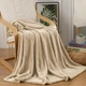 Плед мягкий на диван и кровать Cozy Touch LUX 180х200см (двуспальный), теплый фактурный плед-покрывало Капучино - изображение 1