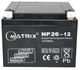 Акумуляторна батарея Matrix AGM 12V-26Ah (NP26-12) - зображення 2