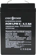 Акумуляторна батарея LogicPower AGM LPM 6V 4.5Ah (LP3860) - зображення 4