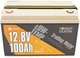 Аккумуляторная батарея Power Queen P12V100-100-LTP-4-A100 12.8V 100Ah LiFePO4 (44-00517) - изображение 2