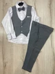 Костюм праздничный для мальчика Terry 5284 134 см Серый - изображение 2