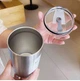 Чашка-термос багаторазова з нержавіючої сталі «Iced Americano» з соломинкою, 600 мл, світлий металік - изображение 5