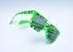 Піксельні окуляри Minecraft Майнкрафт окуляри сонячні Восьмибітні окуляри Pixel glasses зелені - зображення 3