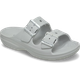 Жіночі крокси сандалі Crocs Saturday Metallic Buckle Sandal Atmosphere White (36-37, білий) - изображение 2