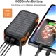 Батарея універсальна Choetech 10000mAh, 5V/2.1A, solar panel, Qi-5W, Black-Orange (B659-OR) - зображення 5