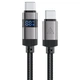 Дата-кабель ACEFAST C15-03 USB-C to USB-C 60W цинковый сплав нейлоновая оплетка черный 1.2 м - изображение 1
