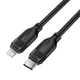 Кабель зарядки ACEFAST C16-05 USB Type-C to Lightning 30W TPE 2м черный - изображение 3