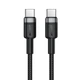 Кабель зарядки Type-C ACEFAST C22-03 60W TPE + алюминий 1.2 м черный - изображение 1