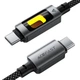 Кабель зарядки Type-C ACEFAST C21-03 60W з підсвічуванням нейлон чорний 1.2 м - зображення 5