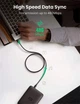 Кабель USB 2.0 UGREEN US132 A Male to Mini-B 5-pin Male PVC 2 м Черный - изображение 6