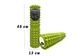 Масажний ролик EasyFit Grid Roller v.2.2 45 см для м'язів та спини з рифленою поверхнею 3D для фітнесу йоги та пілатесу Салатовий - зображення 1