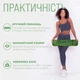 Килимок для йоги та фітнеса EasyFit TPE+TC 6мм двошаровий + Чохол зелений з чорним - зображення 2