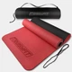 Коврик для йоги и фитнеса EasyFit TPE+TC 6 мм двухслойный + Чехол красный с черным - изображение 1