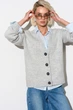 Кардиган теплий із вовни мериноса та альпаки Розмір XL-XXL (50-52) Світлий сірий - изображение 4