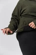 Флиска женская Winter теплая на молнии с карманами оливковый 3XL - изображение 5