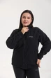 Флиска женская Winter теплая на молнии с карманами черная 3XL - изображение 2