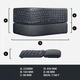 Клавіатура Logitech ERGO K860 for Business Bluetooth/Wireless UA Black (920-010352) [81153] - зображення 5