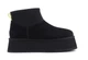 Уги жіночі короткі на платформі UGG Classic Mini Dipper Black 40 чорні - зображення 3