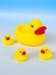 Игрушка для ванны силиконовые уточки с пищалкой 4 шт набор - изображение 3