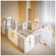 Дитячий манеж Mealux трансформер 4 в 1 (KD-C051 Grey/White) - зображення 7