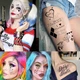 Тимчасові тату Harley Quinn “Daddy’s Lil Monster” стиль Suicide Squad, формат А4 (20×29 см) - зображення 2