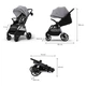 Прогулочная коляска Kinderkraft Grande 2, Grey (KSGRAN02GRY0000) - изображение 5