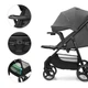 Прогулочная коляска Kinderkraft Trig 3 Tray, Grey (KSTRIG03GRY000T) - изображение 12
