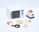 Кукольная микроволновка+тостер с продуктами завтраки спагетти тарелки для куклы ЛОЛ Микроволновая печь - изображение 5