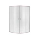 Душова кабіна Lidz Latwa SC90x90.SAT.HIGH.FR, скло Frost 4 мм без піддона - зображення 1