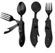 Мультитул JB Tacticals Tourist Essentials 4 в 1 Туристический Комплект Черный - изображение 1