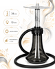 Кальян Embery MiniMONO 3.1 Silver-Black 38см из нержавеющей стали походной компактный с диффузором - изображение 2
