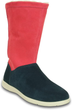 Дитячі крокси чоботи для дівчинки Crocs Adela Foldover Fuzz Red/Black (36-37, червоний) - изображение 2