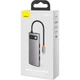 USB-хаб Baseus Metal Gleam Series 6-in-1 Multifunctional Type-C Hub Docking Station Space Gray (CAHUB-CW0G) [75252] - зображення 4