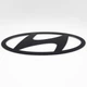 Эмблема логотип Hyundai 175*88 мм алюминий, черный, матовый - изображение 2