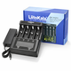 Зарядное устройство LiitoKala Lii-600 4 слота 3A для 18650 21700 26650 Li-ion / Ni-MH AA AAA с LCD дисплеем, тестом и разрядом - изображение 6