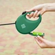 Повідець-рулетка для собак WAUDOG R-leash з контейнером для пакетів і світловідбивною стрічкою L до 40 кг 5 м зелений (262918) - зображення 4