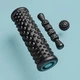 Массажный Набор 3в1 Ролик Мячик Палка APTONIA Foam Roller для Самомассажа Черный - изображение 1