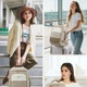 Женский рюкзак для ноутбука 14” Lovevook с отделением для влажных вещей и защитой от воды (хаки) - изображение 3