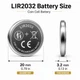 Акумулятори Дискові LIR2032 3.6V (4.2V) Перезаряджувані Li-ion, 5 шт. (Блістер) - зображення 2