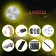 Акумулятори Дискові LIR2032 3.6V (4.2V) Перезаряджувані Li-ion, 5 шт. (Блістер) - зображення 5